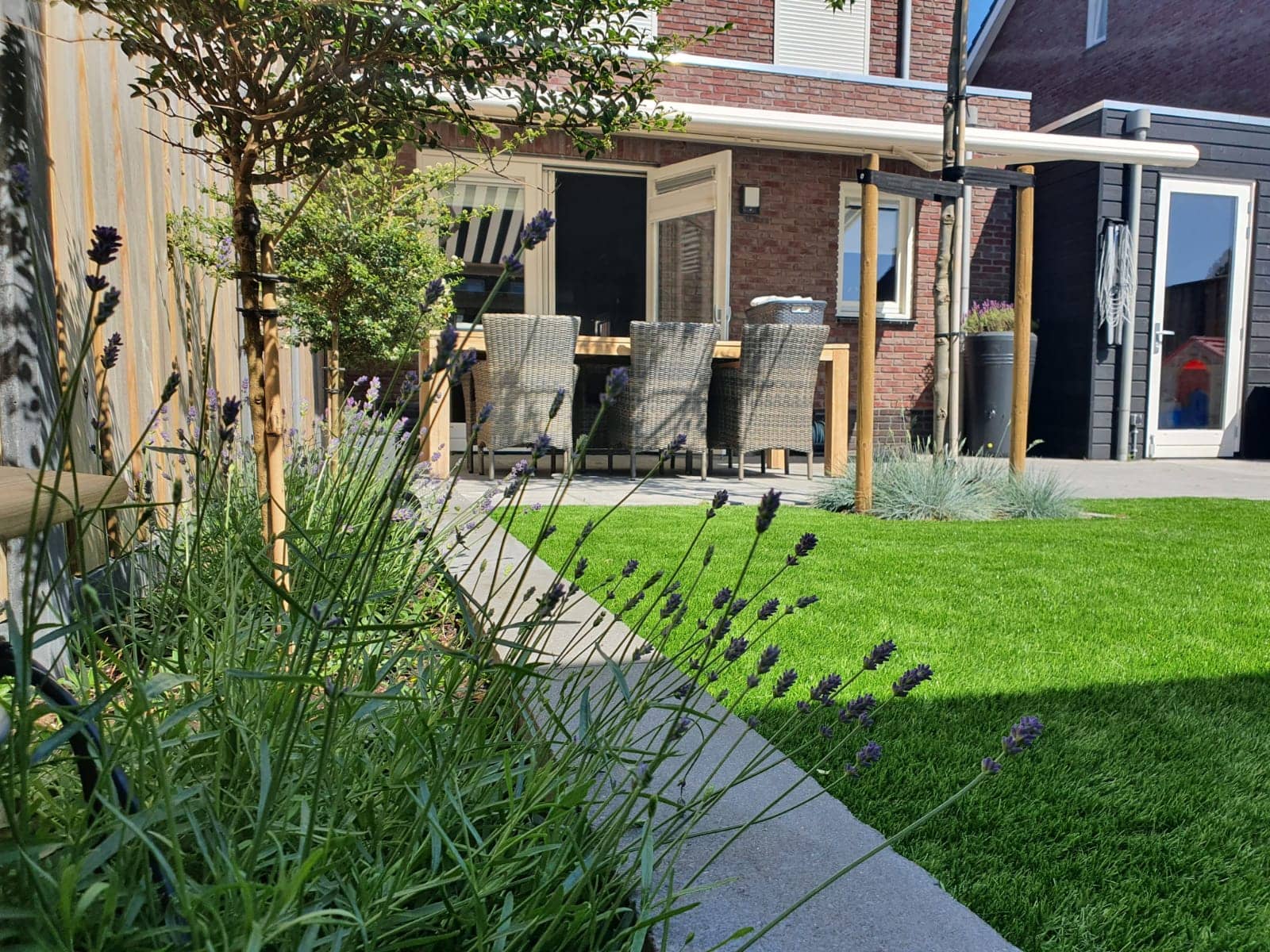 Kunstgras in de tuin