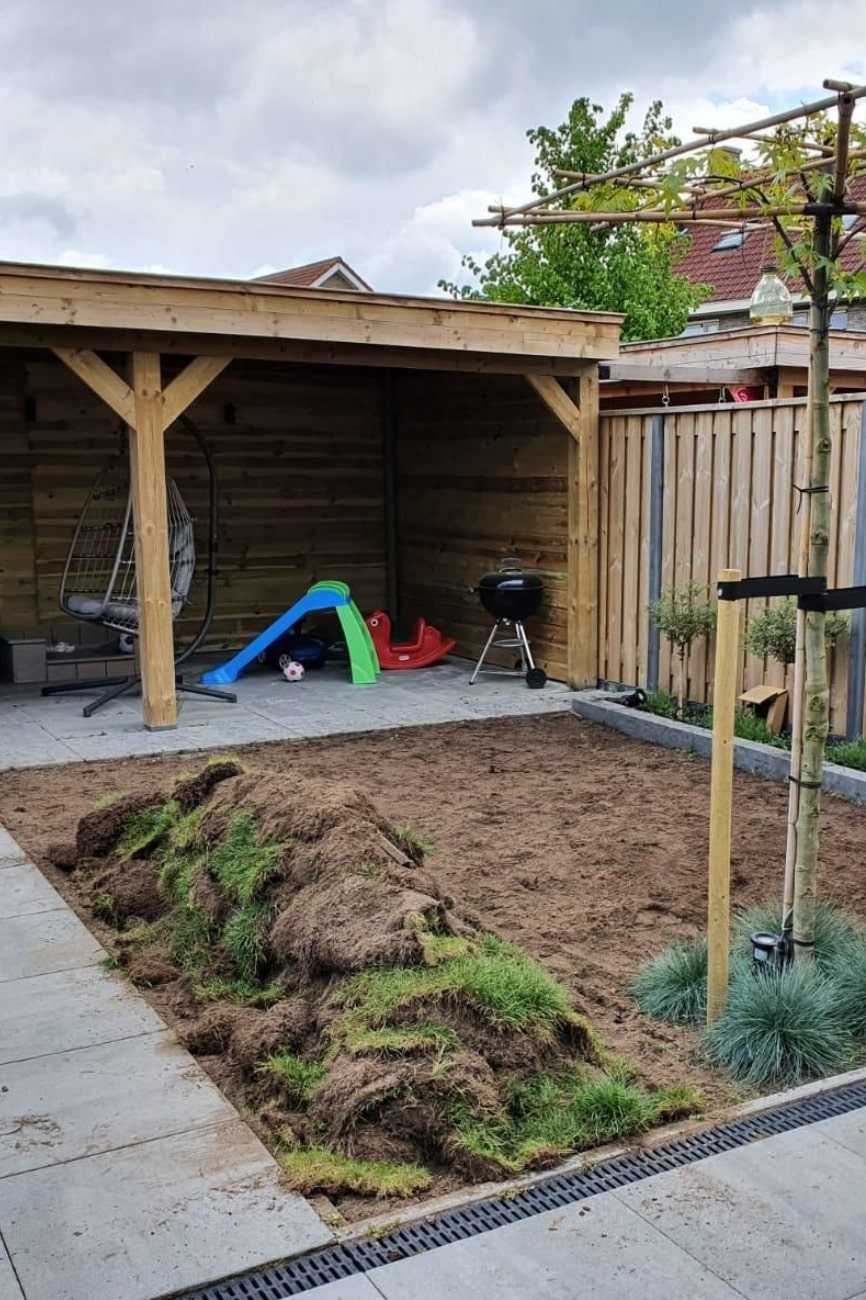 Graszoden verwijderen uit tuin