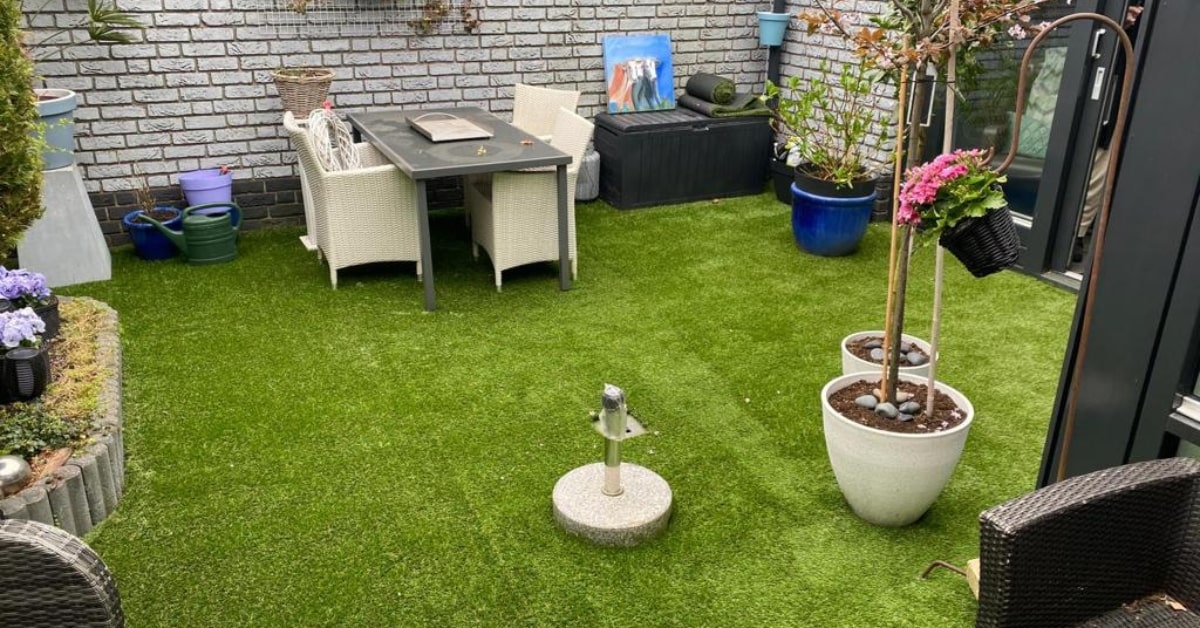 Tuin ideeën met kunstgras