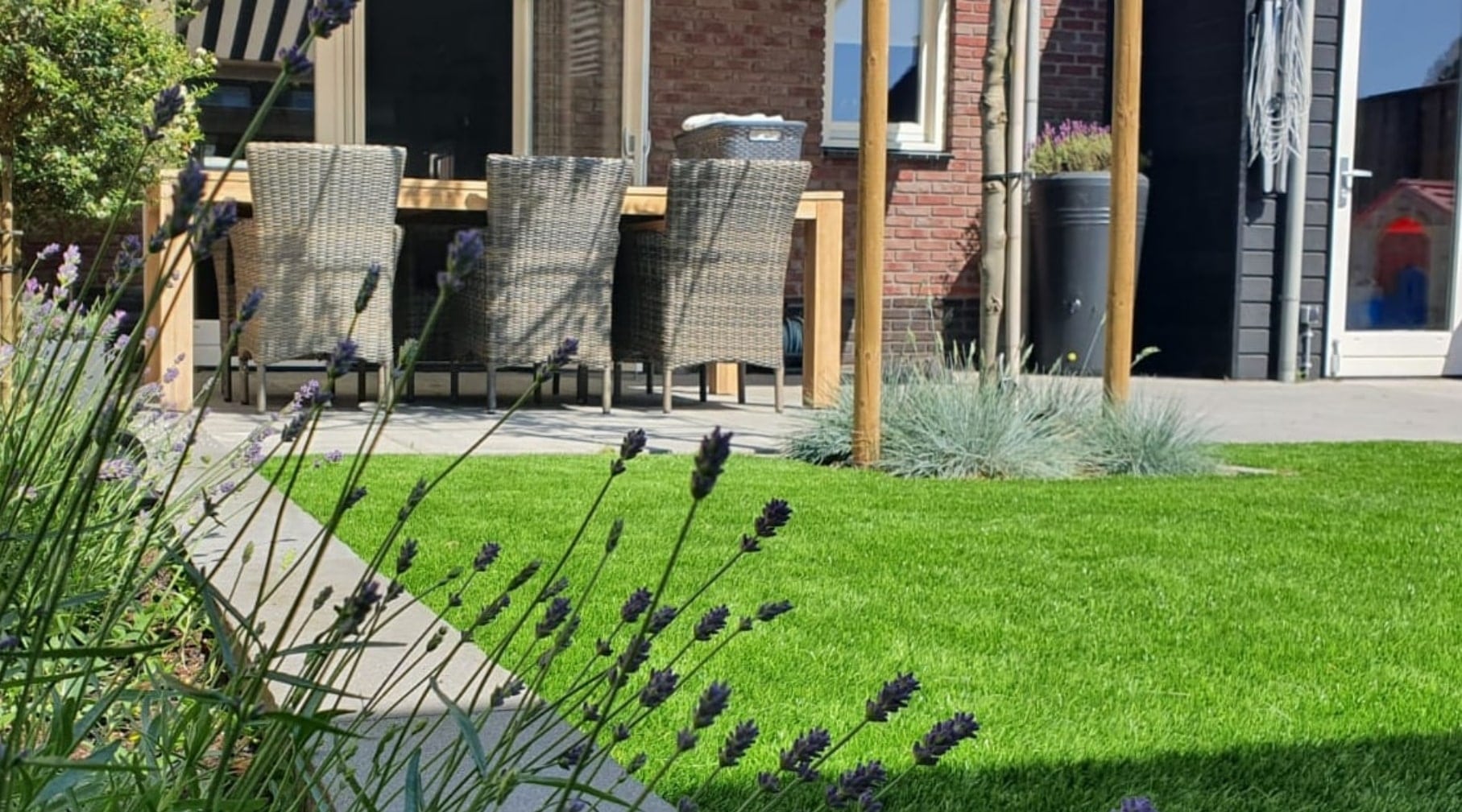 Kunstgras in de tuin