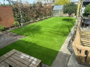 Kunstgras Figo in de tuin