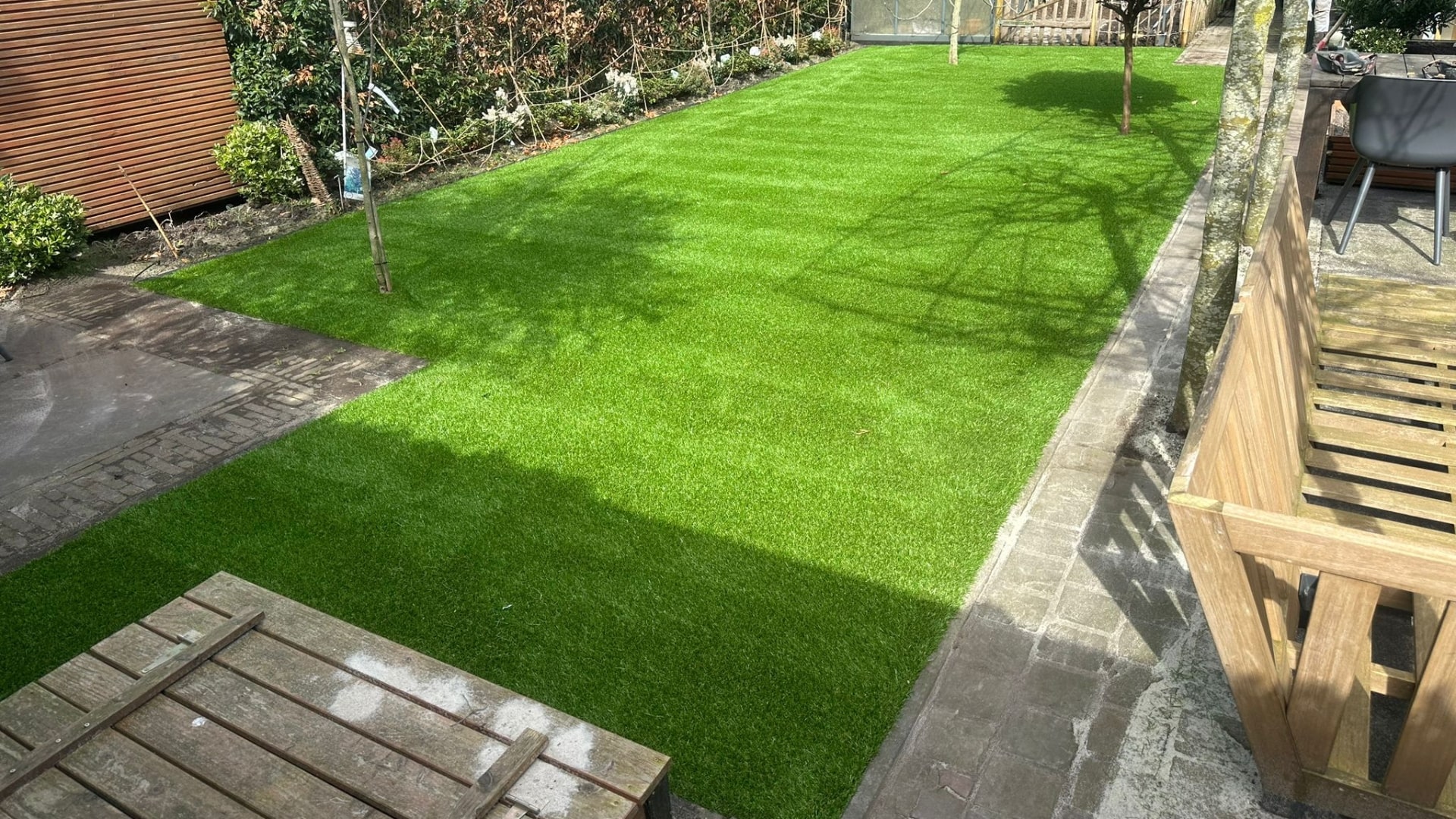 Kunstgras Figo in tuin