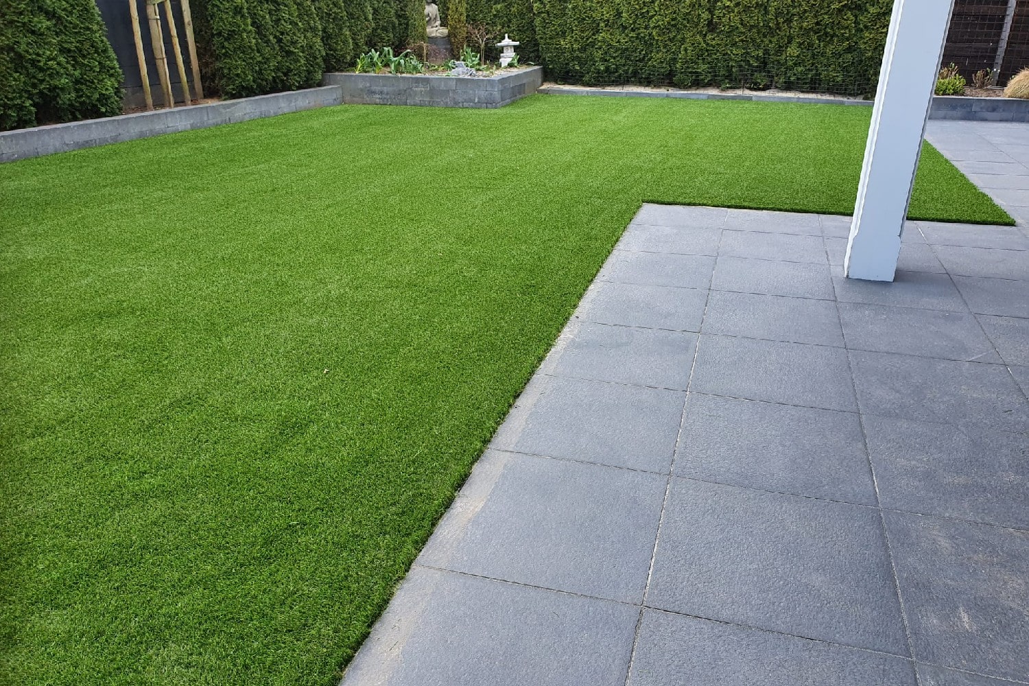 Kunstgras in de tuin