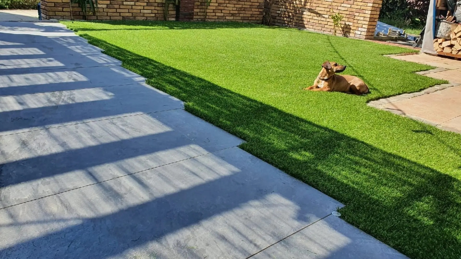Kunstgras in de tuin